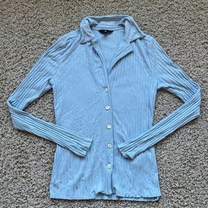 Ribbed stretchy Banana Republic blouse